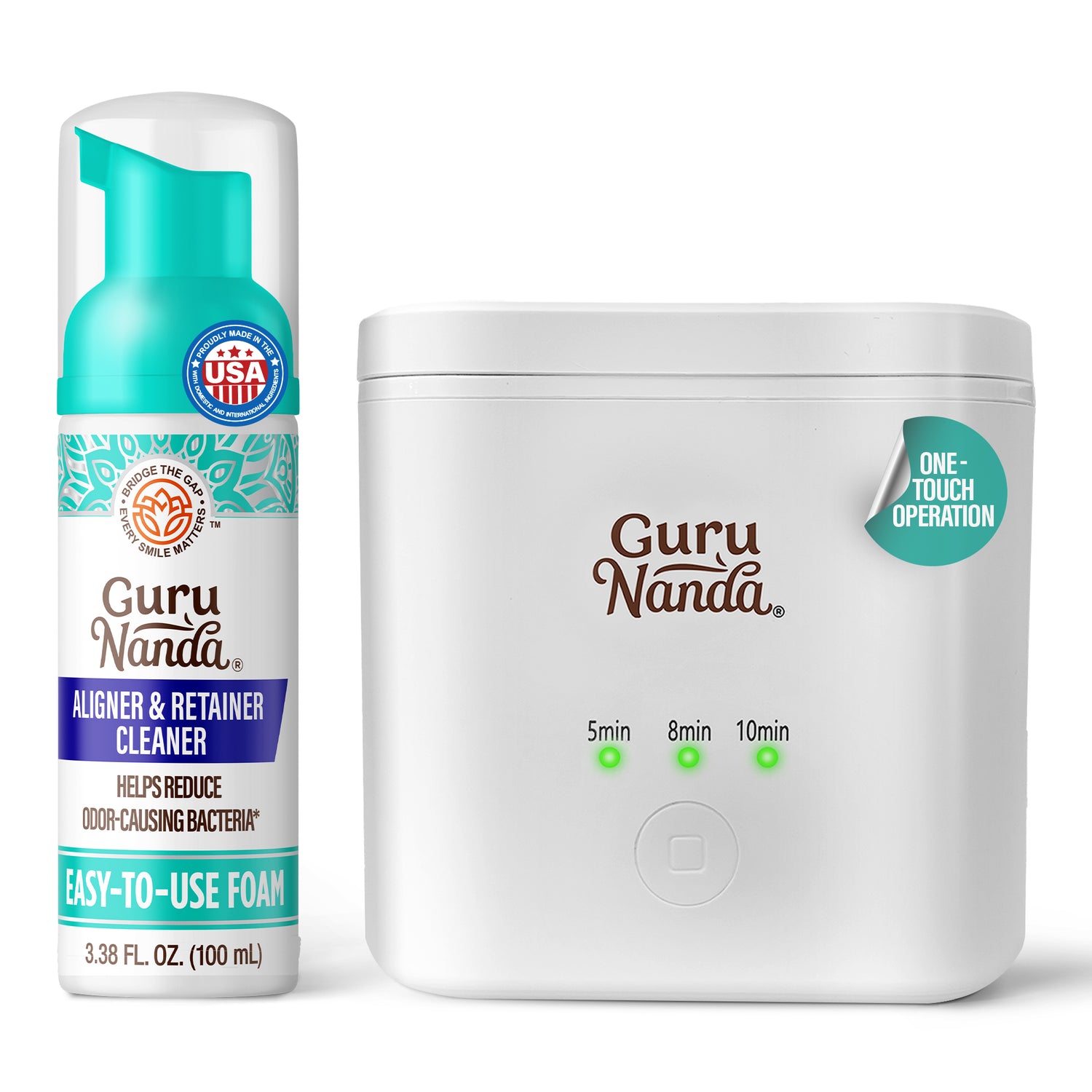 Retainer, Denture &amp; Aligner Foam Cleaner &amp; Cleaning Pod