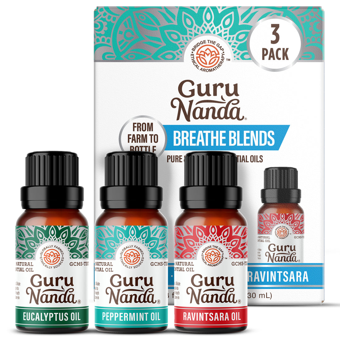 Breathe Essential Oils, 10 ML - 3 PK