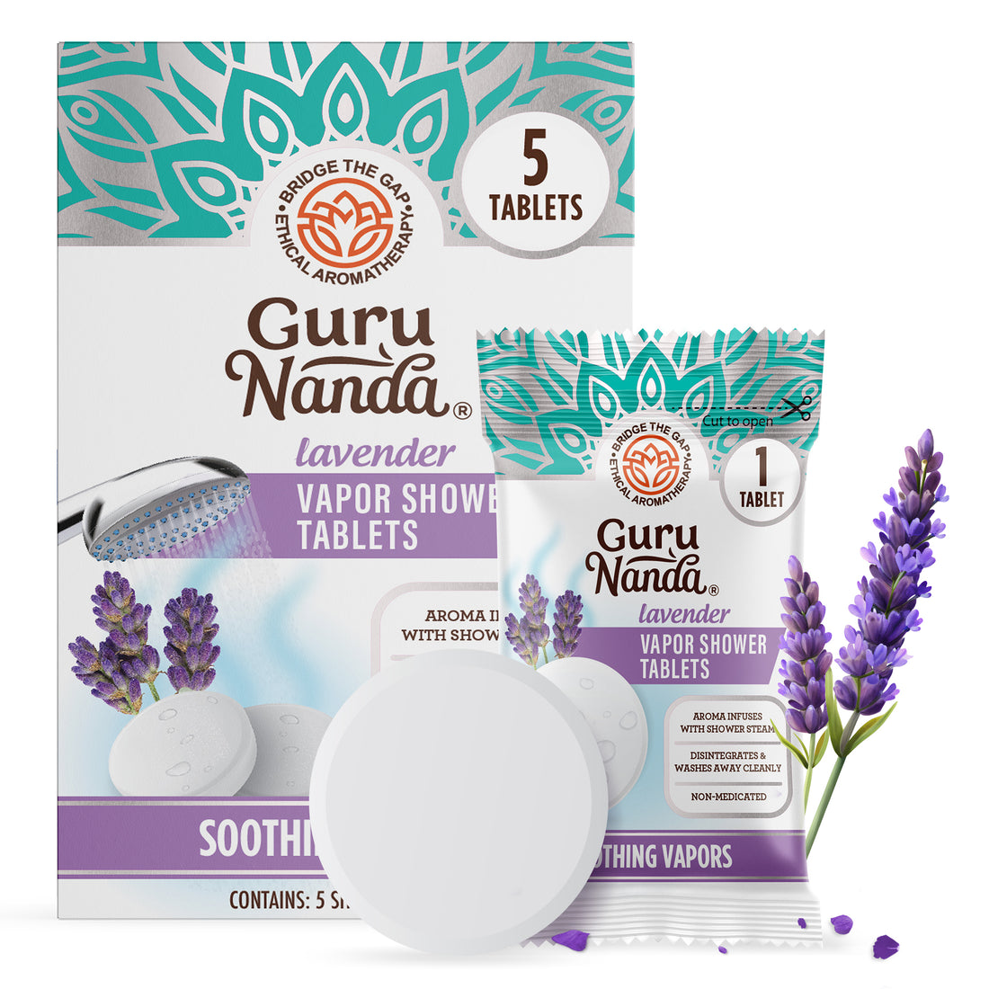 Lavender Vapor Shower Tablets - 5 Count