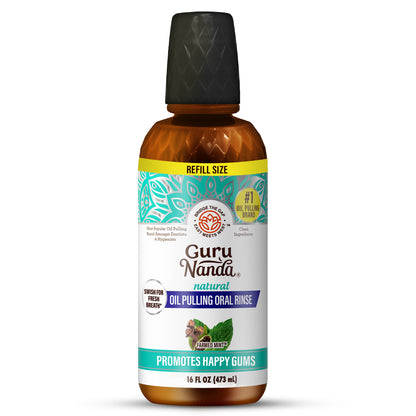 Aceite de coco y menta para enjuague bucal con aceites esenciales y vitaminas (1 unidad)