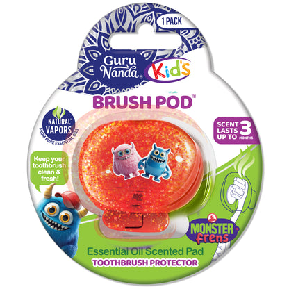 Protecteur de brosse à dents pour enfants Brush Pod - 1 unité (les couleurs peuvent varier)