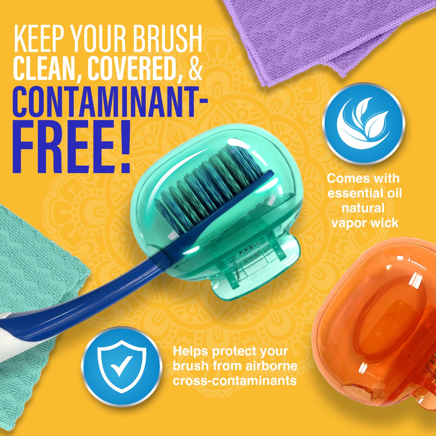 Brush Pod Toothbrush Protector – 6 Pack