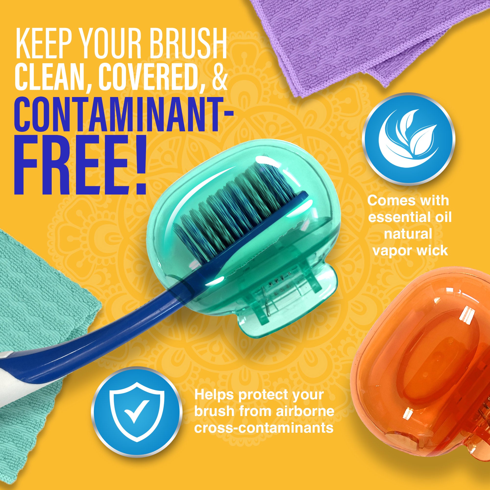 Brush Pod Toothbrush Protector – 6 Pack