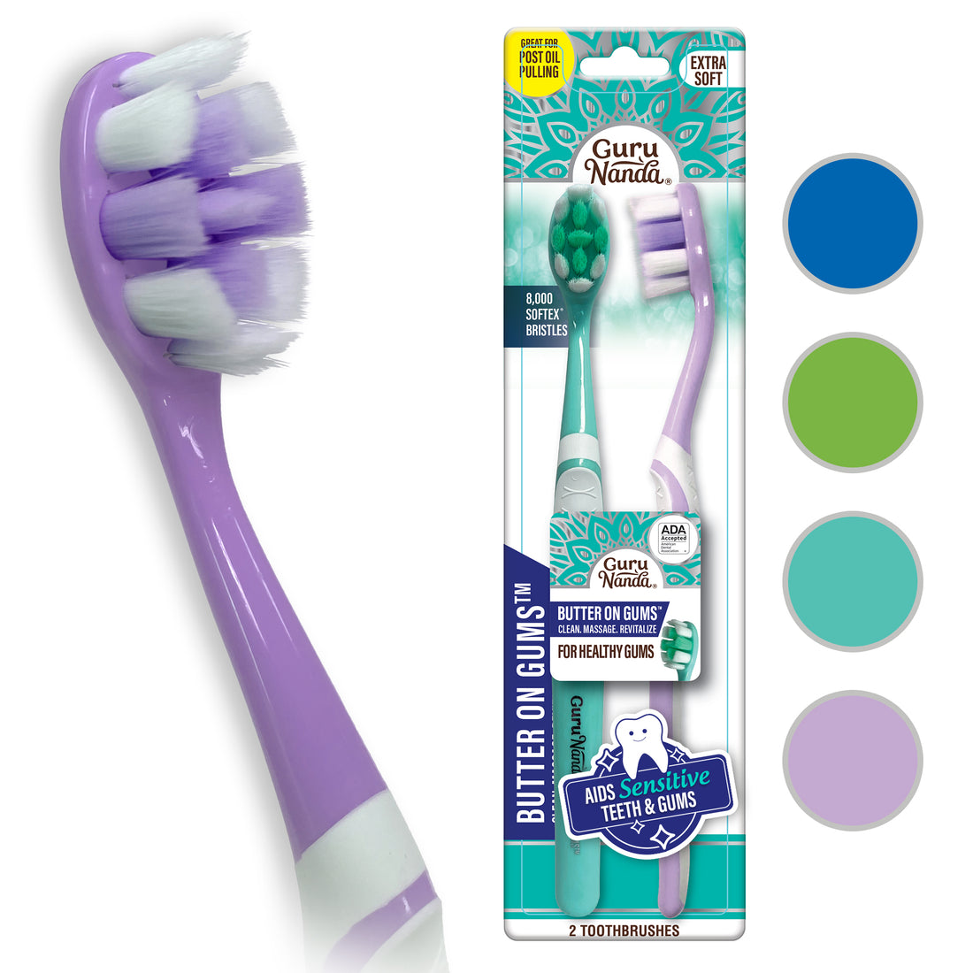 Butter On Gums Toothbrush (2 Count)