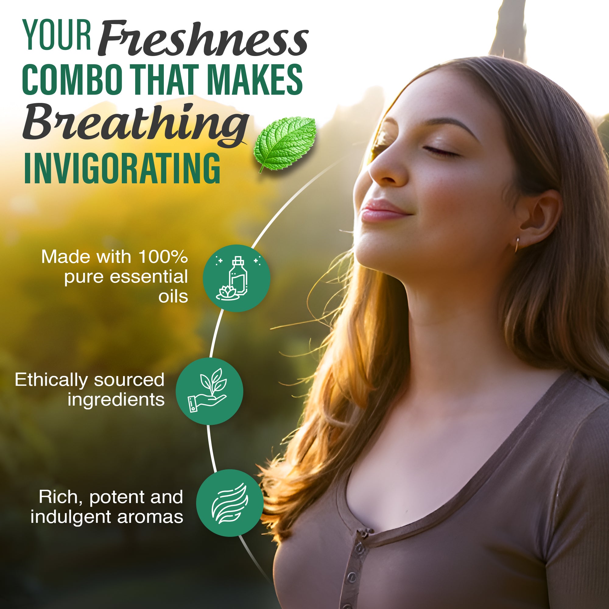 Aceites esenciales Breathe, 10 ml - Paquete de 3