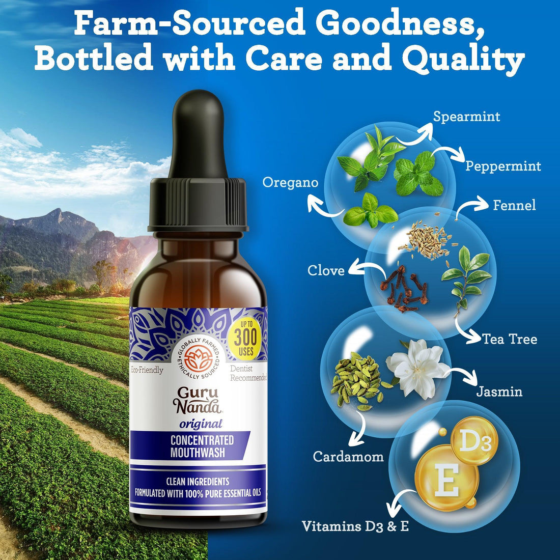 Enjuague bucal concentrado, 2 onzas líquidas - Paquete de 3