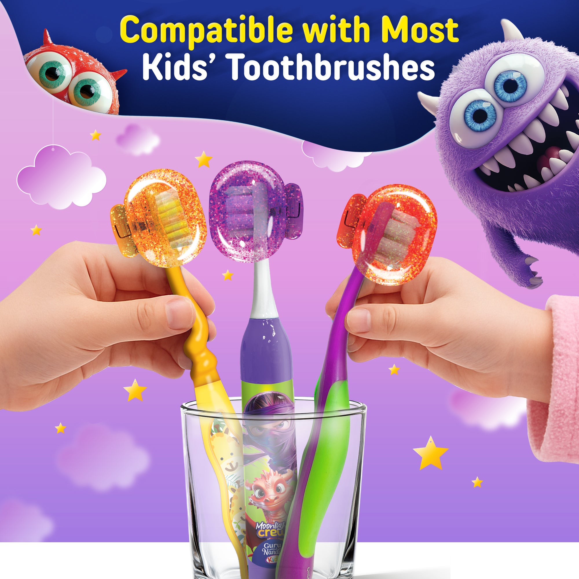 Protecteur de brosse à dents pour enfants Brush Pod - 1 unité (les couleurs peuvent varier)