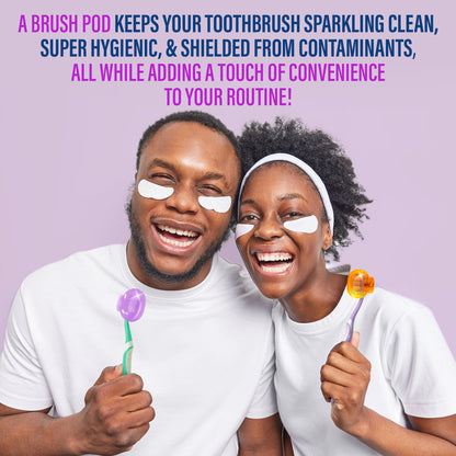 Brush Pod Toothbrush Protector – 6 Pack