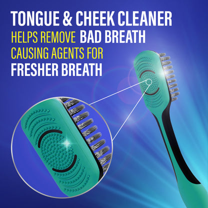 Gentle Giant Charcoal Whitening Spiral Toothbrush - 2 Pack