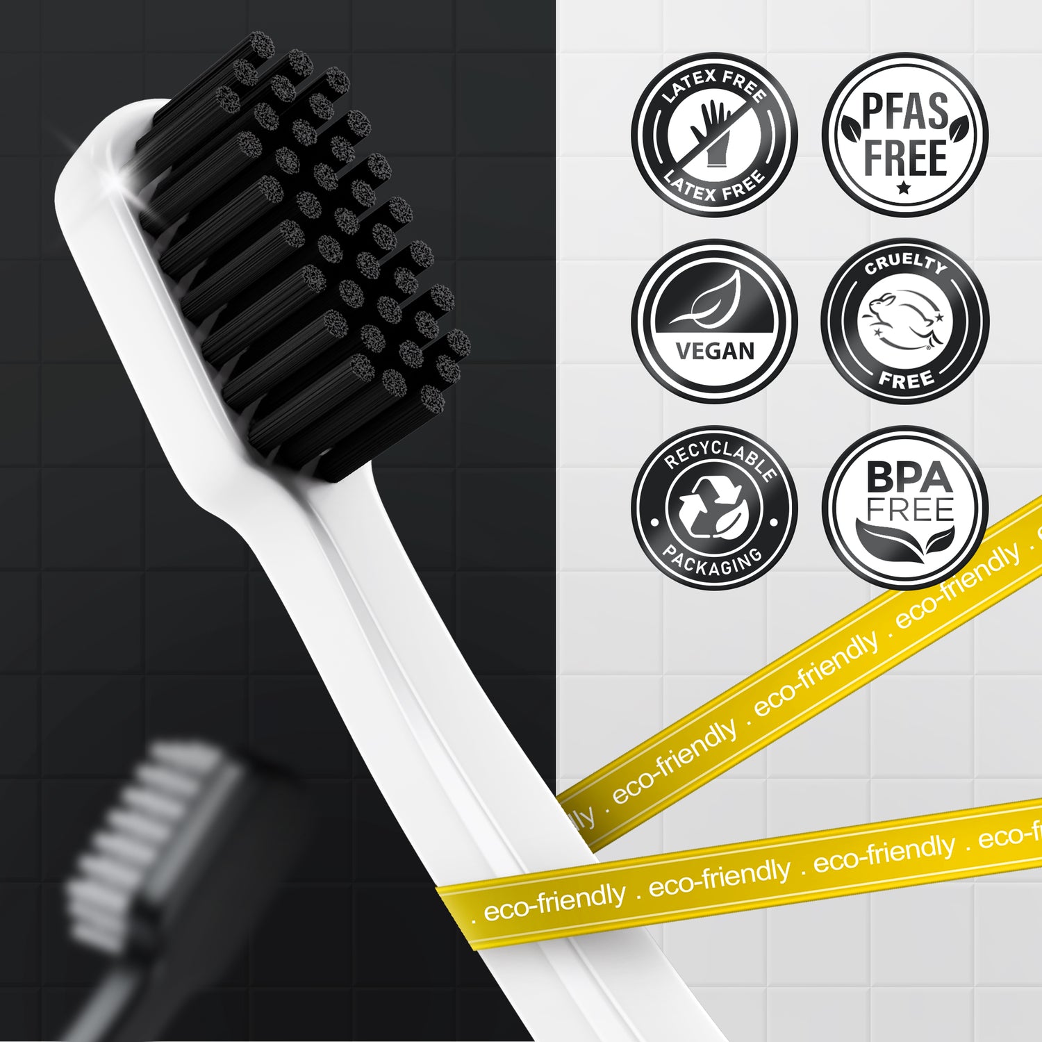 Yin Yang Toothbrush - Extra Soft Bristle - 2 Pack