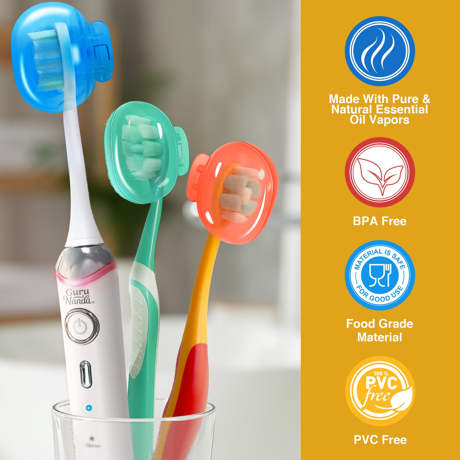 Brush Pod Toothbrush Protector – 6 Pack