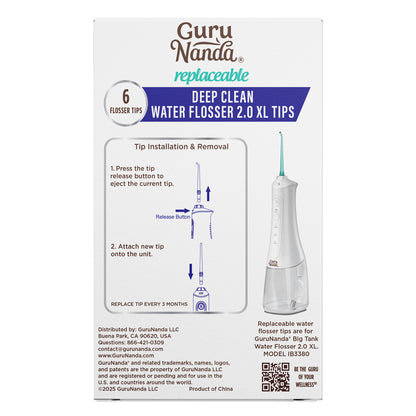 Replacement Floss Tips for Deep Clean Dental Water Flosser 2.0 XL