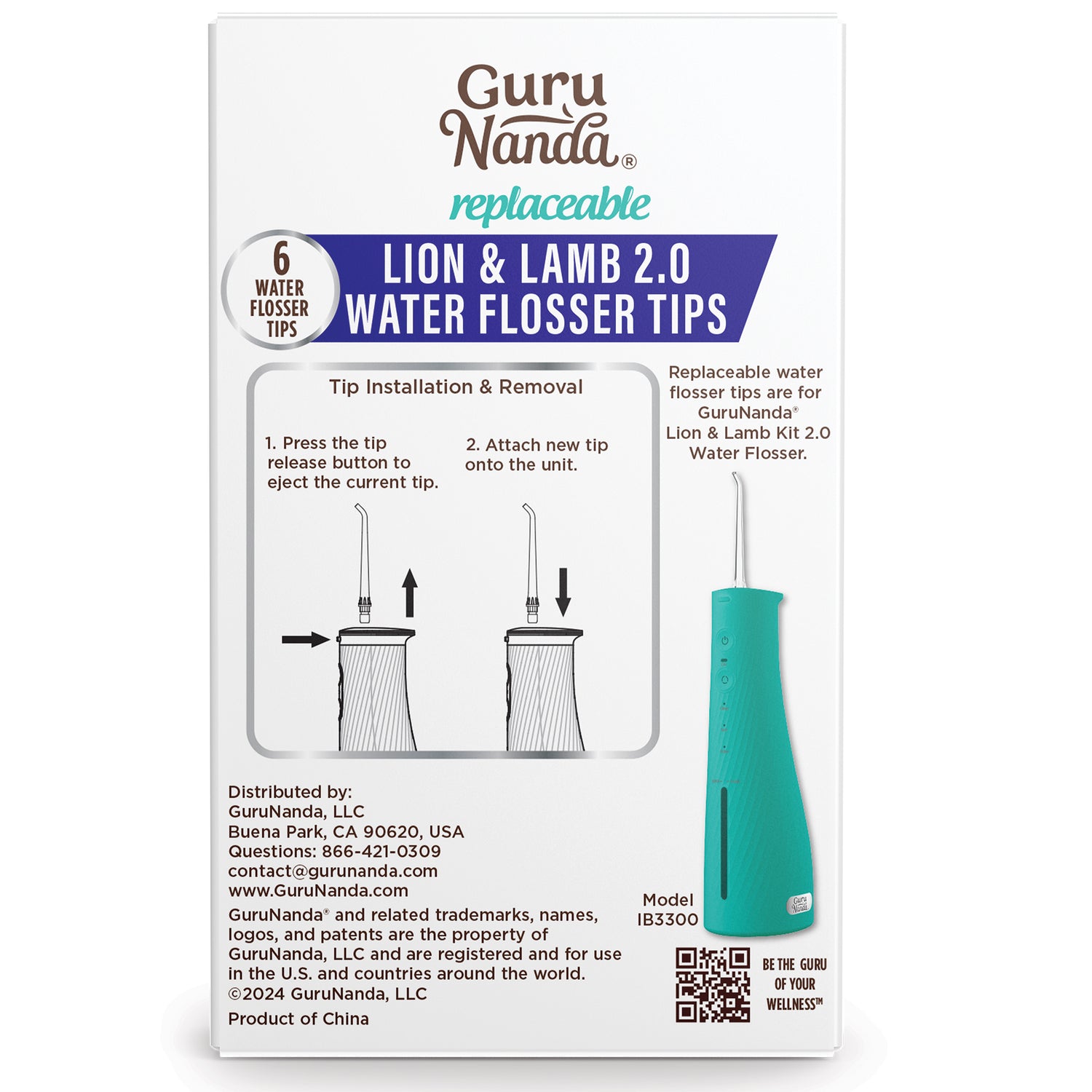 Lion &amp; Lamb 2.0 Replacement Water Flosser Tips