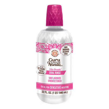 Vita Breath Unflavored &amp; Unsweetened Oral Rinse - 32 Fl Oz