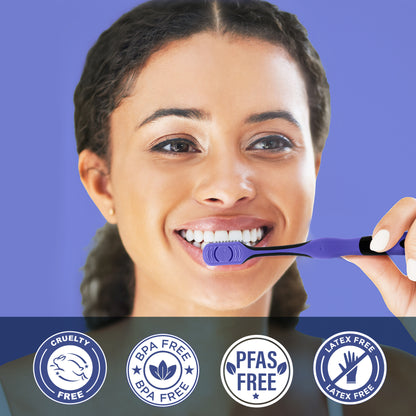 Gentle Giant Charcoal Whitening Spiral Toothbrush - 2 Pack