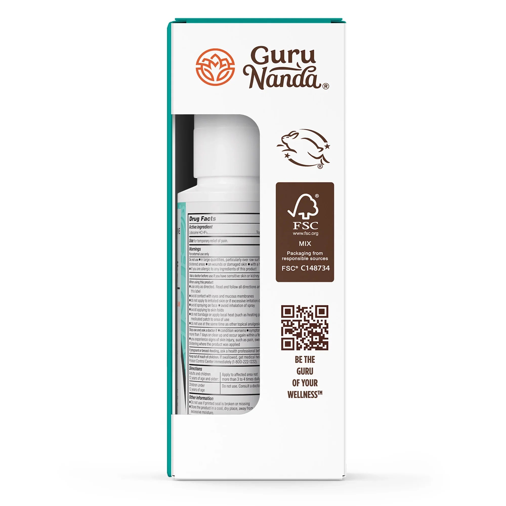 Lidocaine Pain Relief Spray with Magnesium – GuruNanda