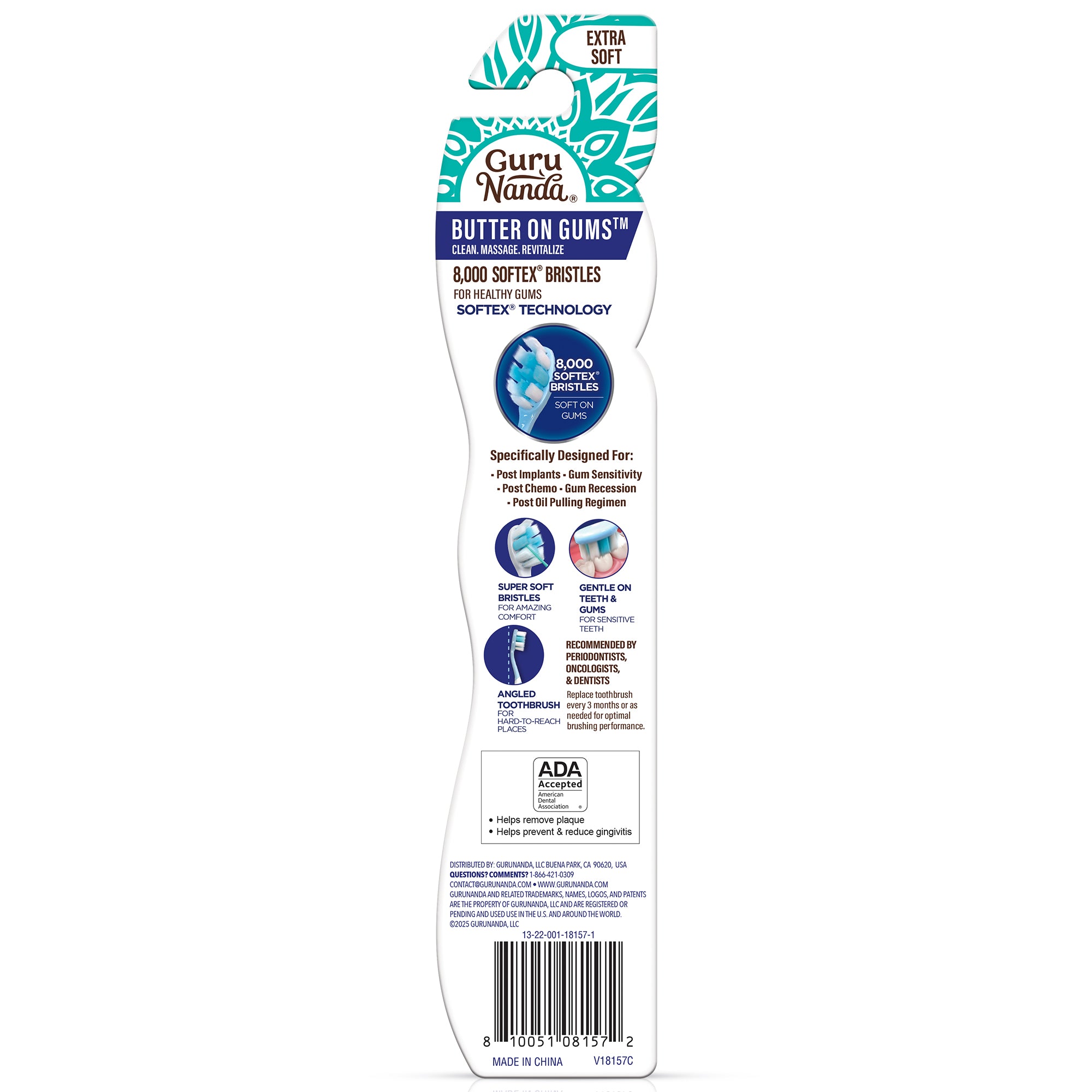 Butter on Gums Toothbrush  (1 Pack)