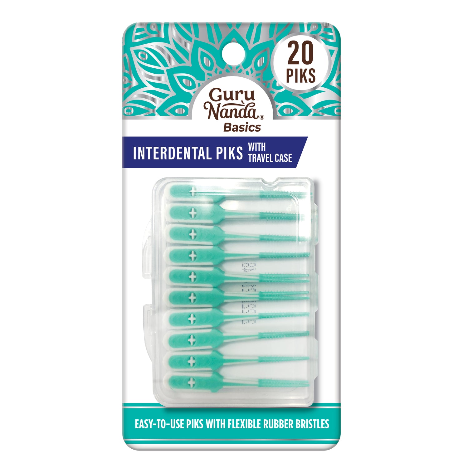 Interdental Picks with Travel Case - (20 Count)