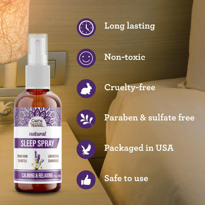 Natural Sleep Spray, Lavender &amp; Chamomile – 1 fl oz