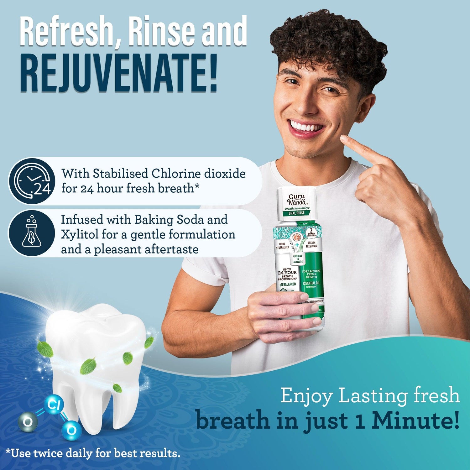 Gum Hygiene Makeover Kit - Oil Pulling, Toothpaste, Toothbrush, Mouthwash