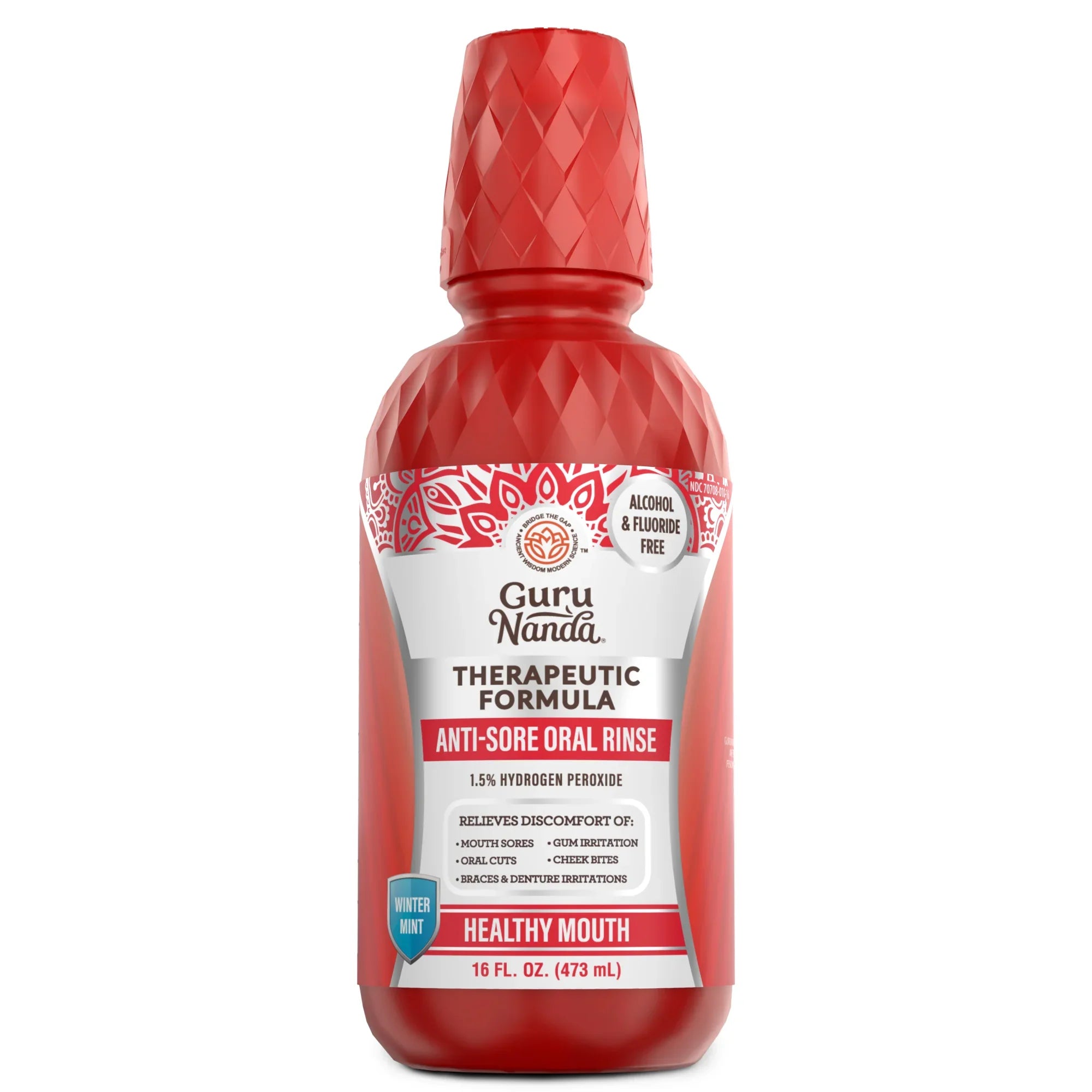 Anti-Sore Oral Rinse, Winter Mint – GuruNanda