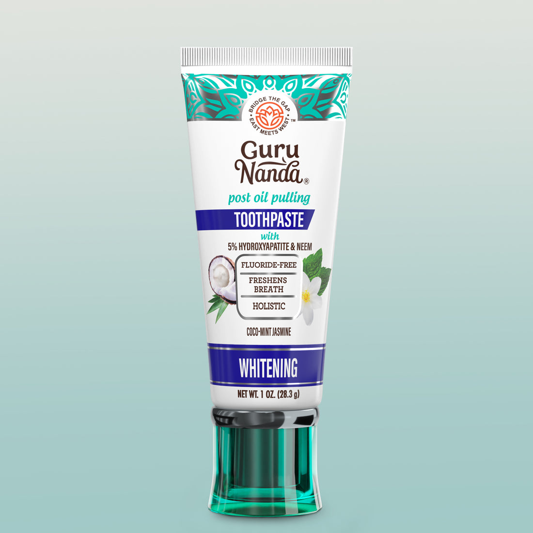 Travel-Size Hydroxyapatite &amp; Neem Whitening Toothpaste, Fluoride Free – 1 oz