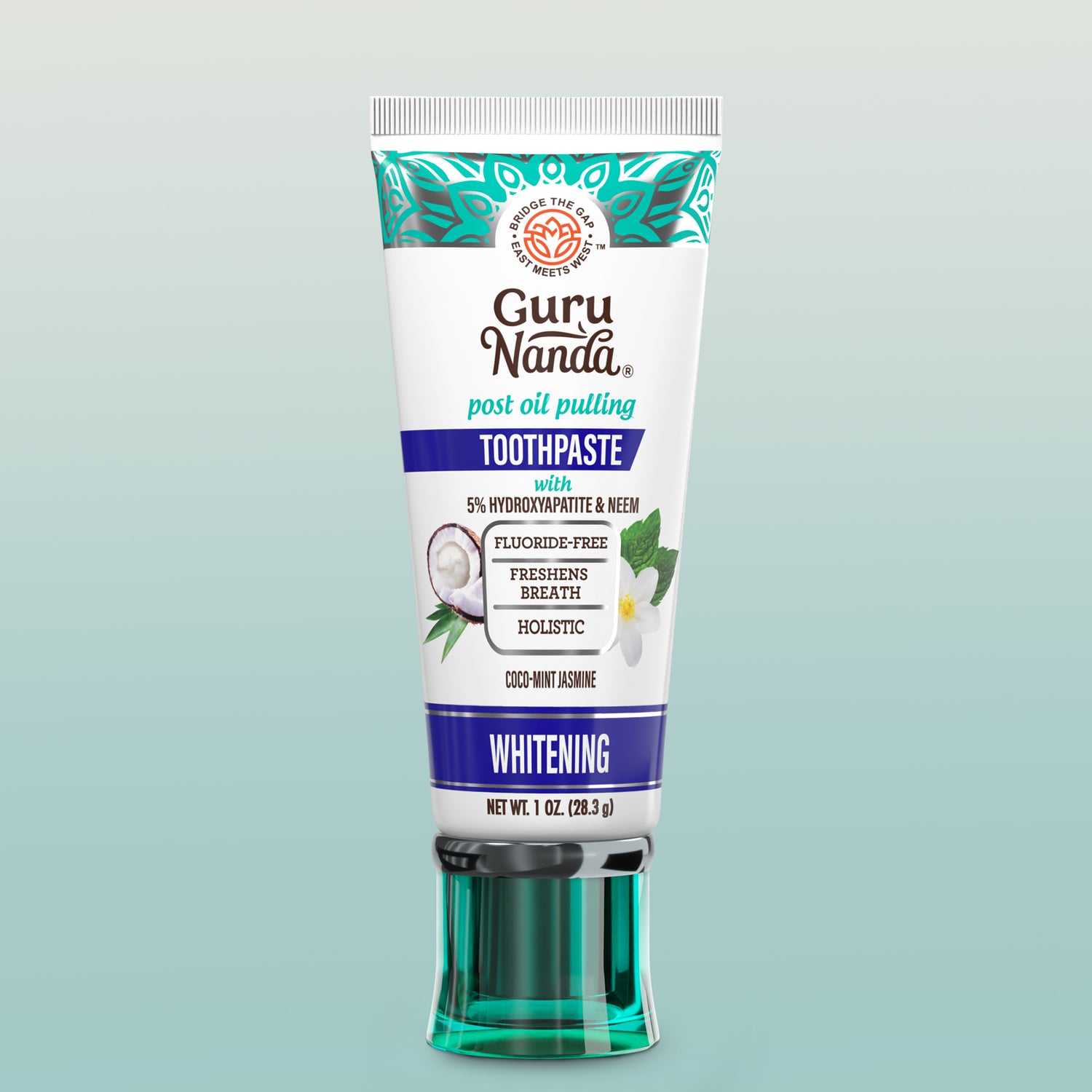 Travel-Size Hydroxyapatite &amp; Neem Whitening Toothpaste, Fluoride Free – 1 oz