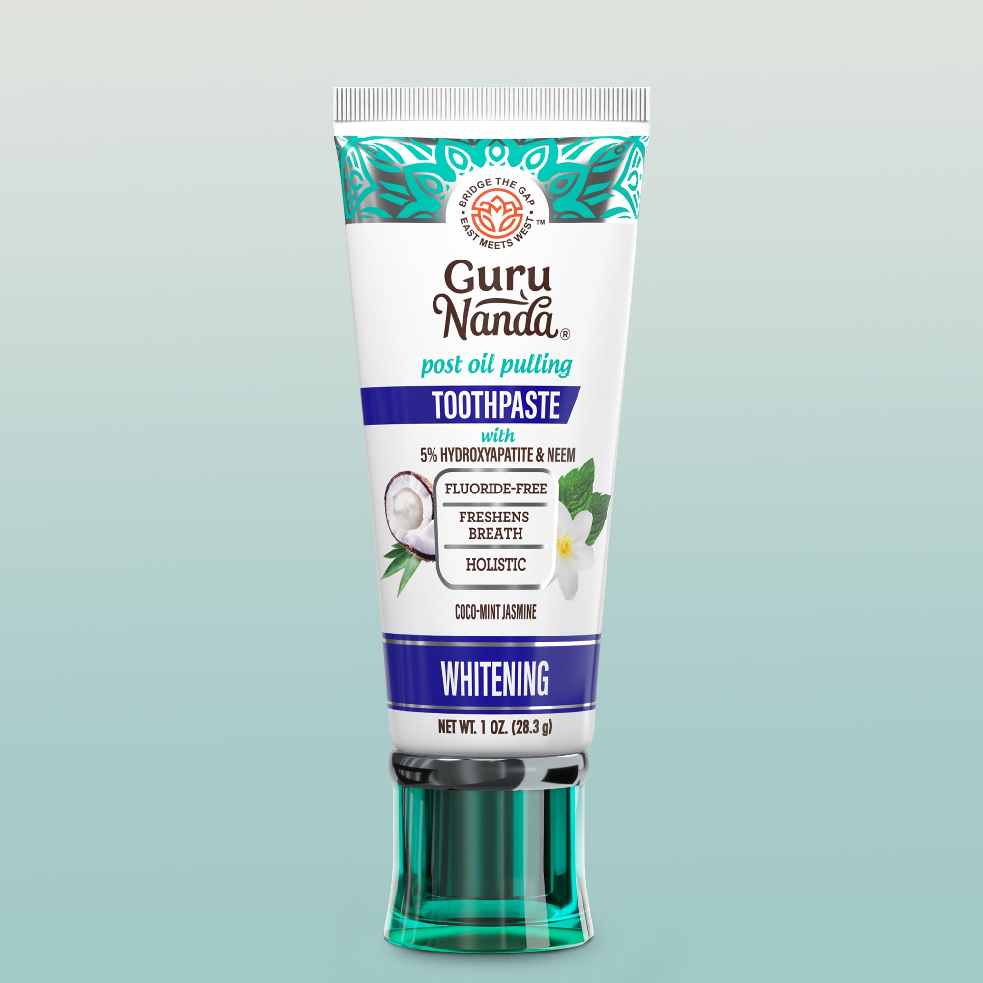 Travel-Size Hydroxyapatite &amp; Neem Whitening Toothpaste, Fluoride Free – 1 oz