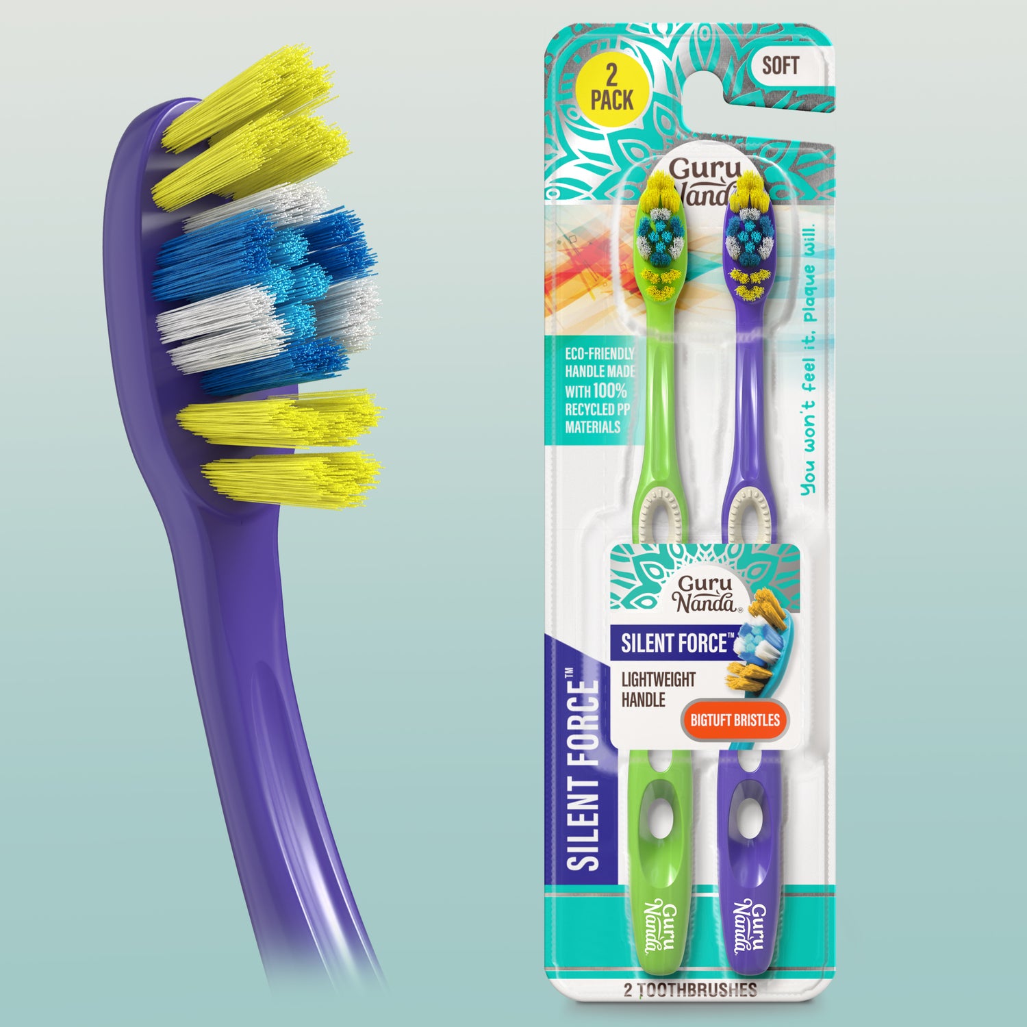 Silent Force Toothbrush – 2 Pack