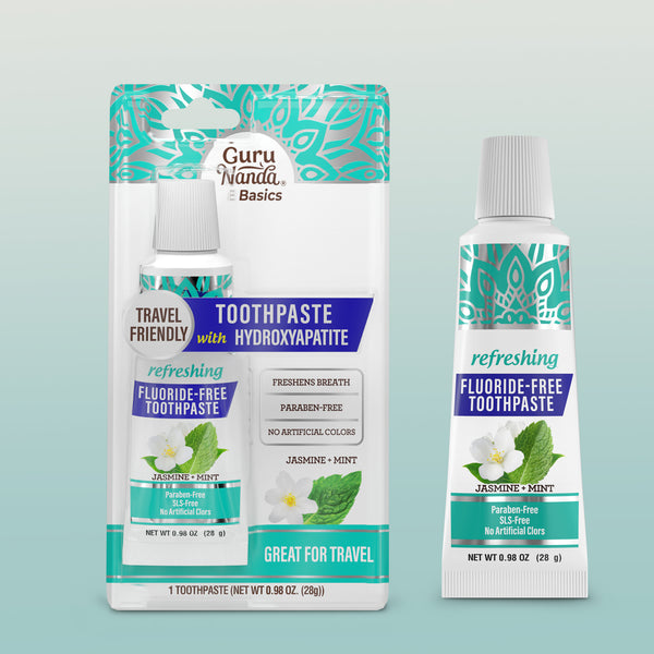Hydroxyapatite Toothpaste, Jasmine Mint – 0.98 oz – GuruNanda