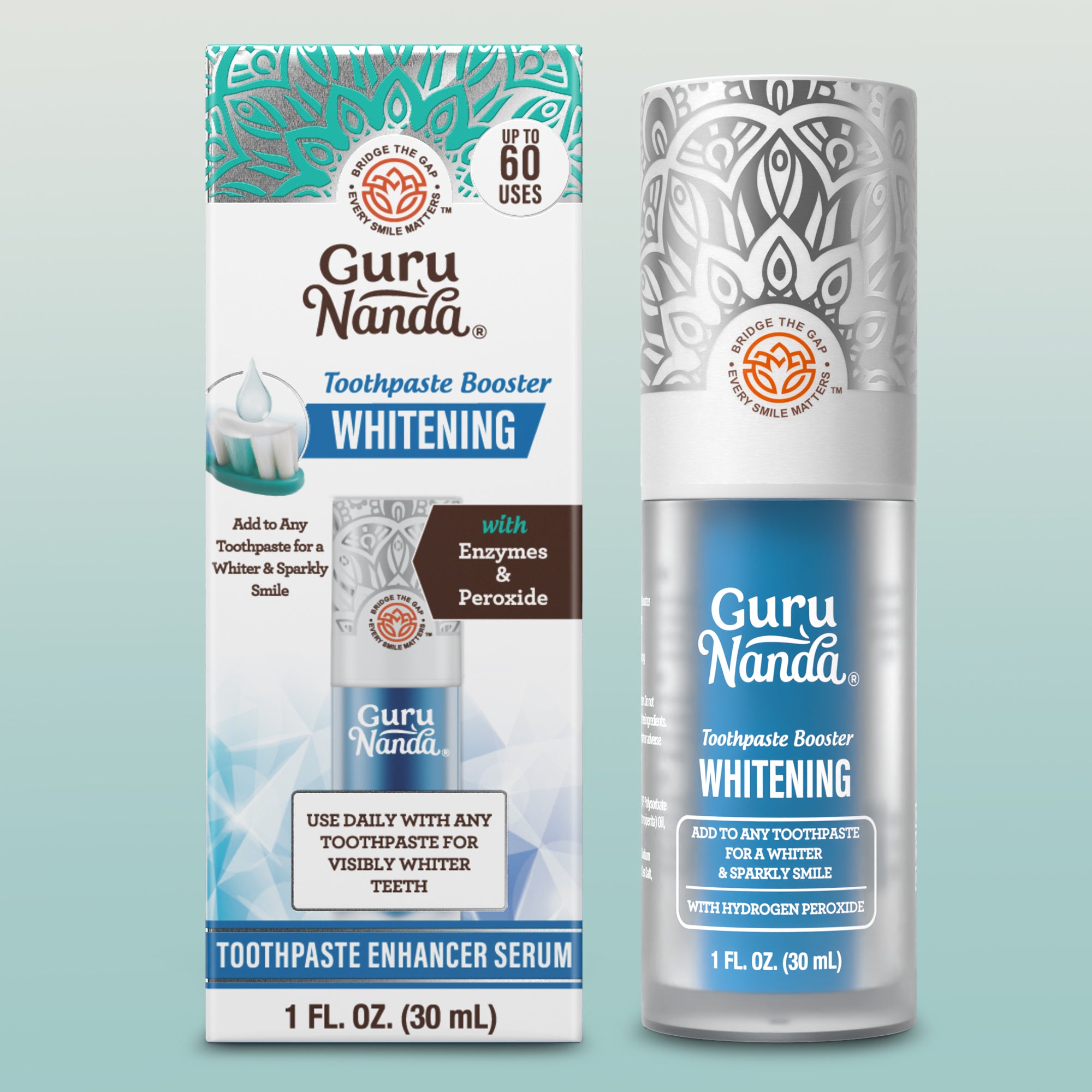 Whitening Toothpaste Booster with Enzymes &amp; Peroxide – 1 fl oz