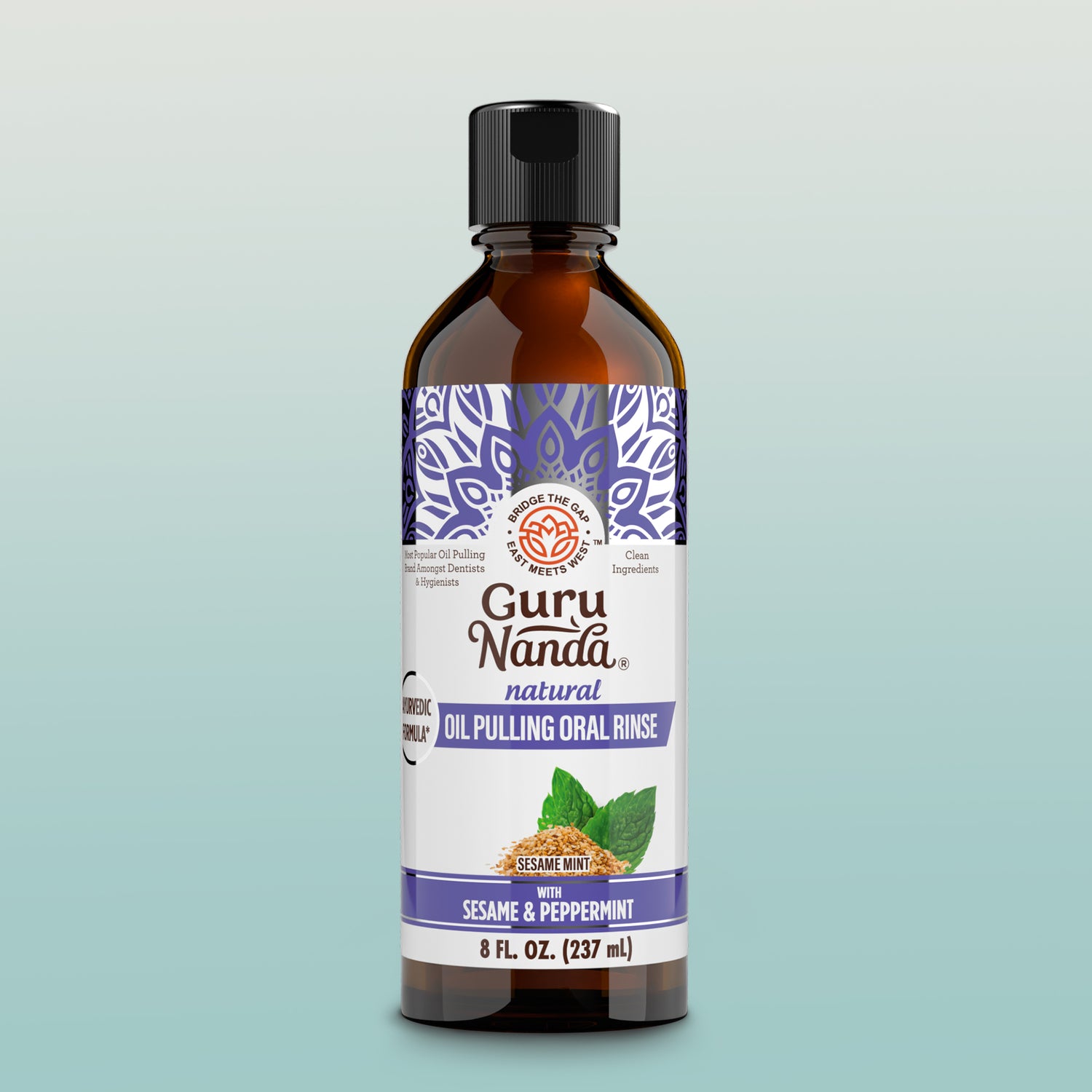 Huile de sésame et de menthe poivrée pour le bain de bouche - 227 g