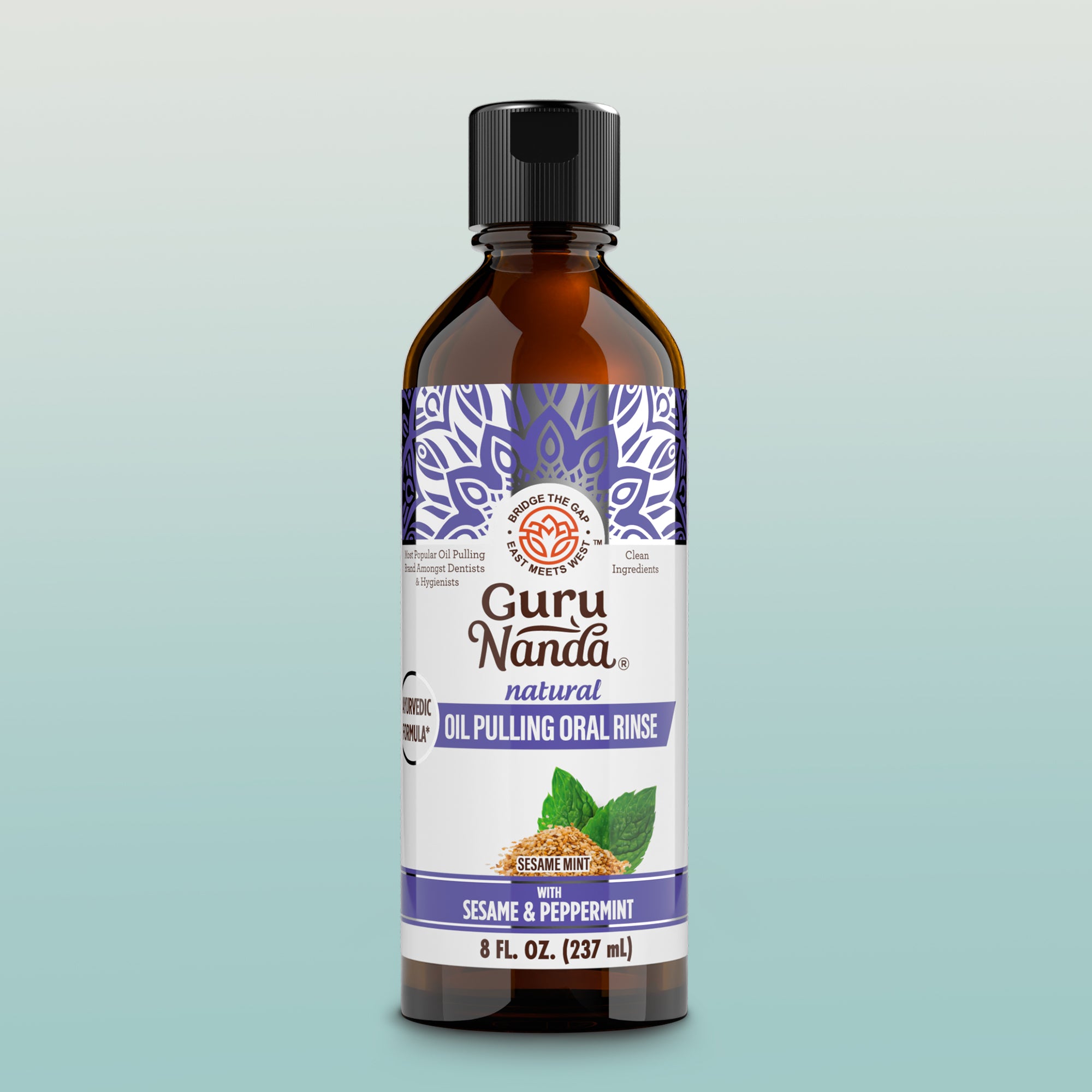 Huile de sésame et de menthe poivrée pour le bain de bouche - 227 g