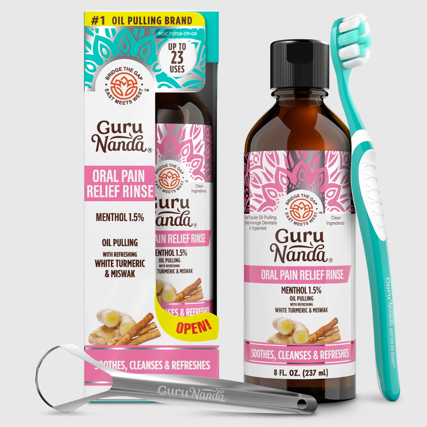 Oral Pain Relief Oil Pulling – 8 fl oz