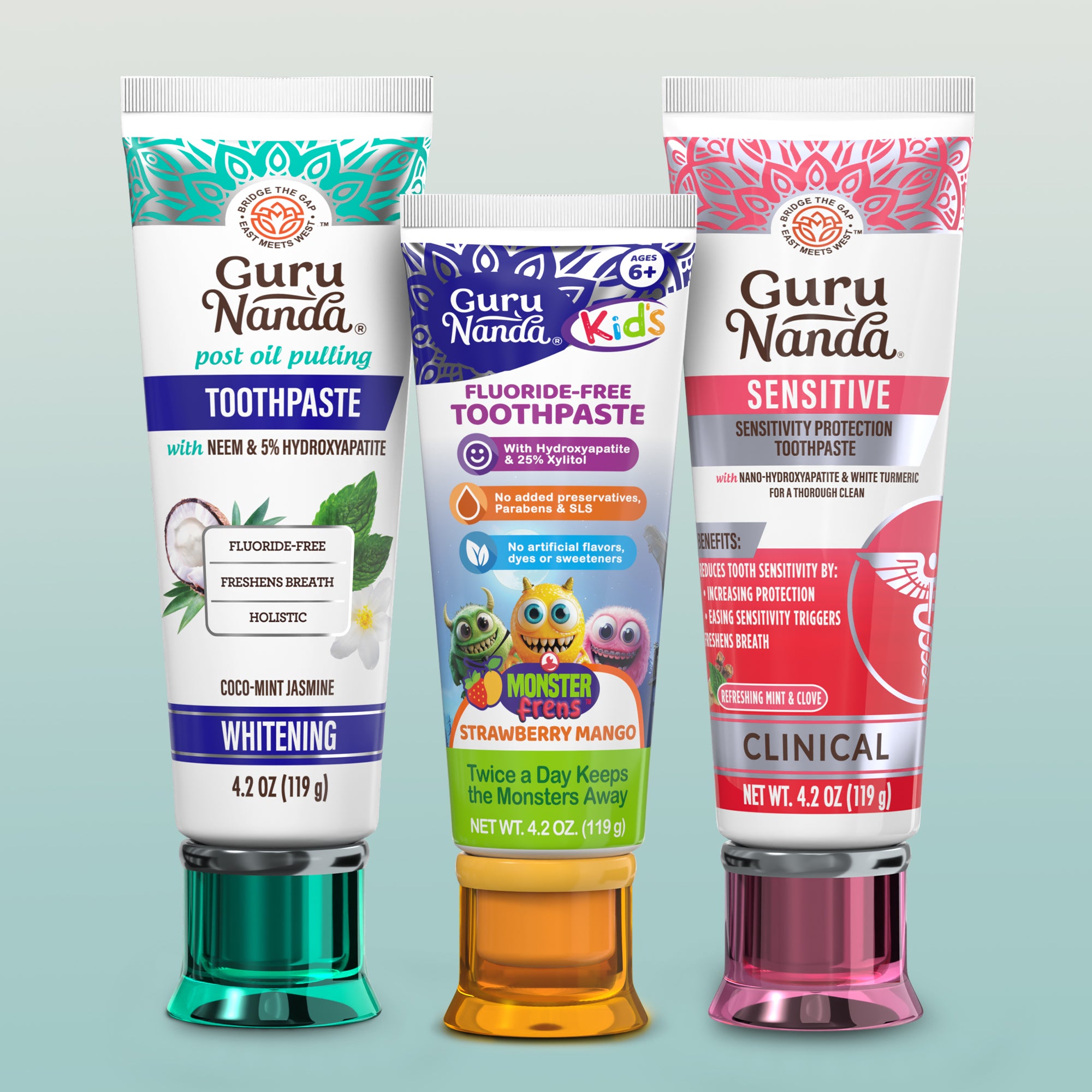 All-in-One Family Toothpaste Trio
