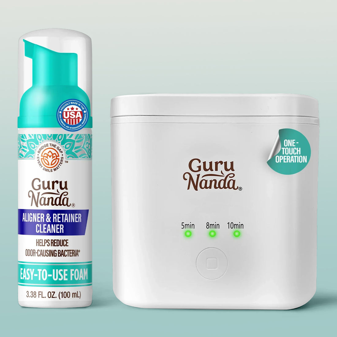 Retainer, Denture &amp; Aligner Foam Cleaner &amp; Cleaning Pod