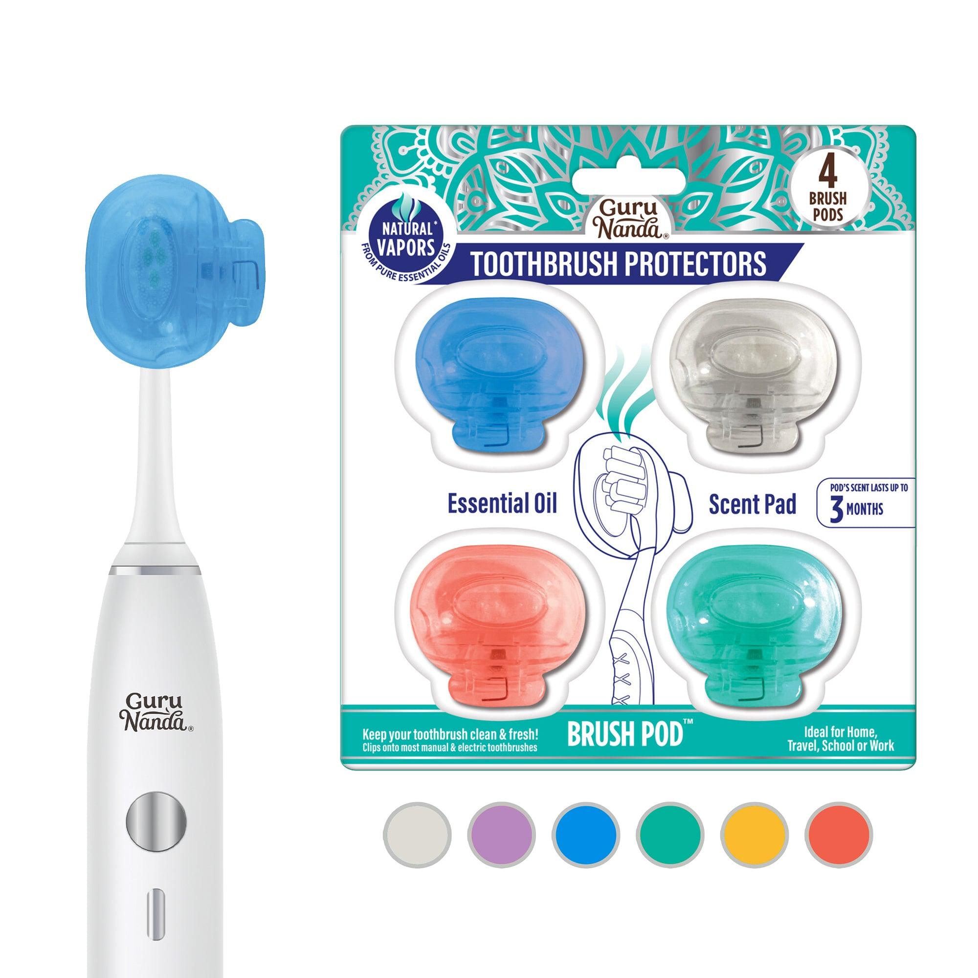 Protector de cepillo de dientes Brush Pod - 4 unidades (los colores pueden variar)