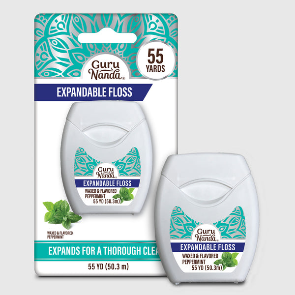 Fil dentaire extensible à la menthe poivrée - 55 mètres