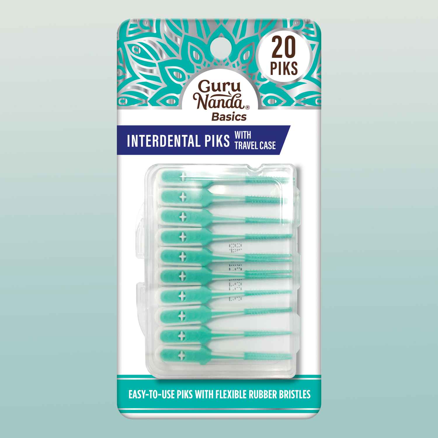 Interdental Picks with Travel Case – 20 Count