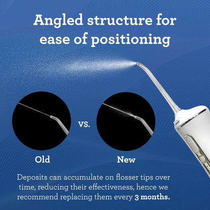 water flosser tips comparison new vs old