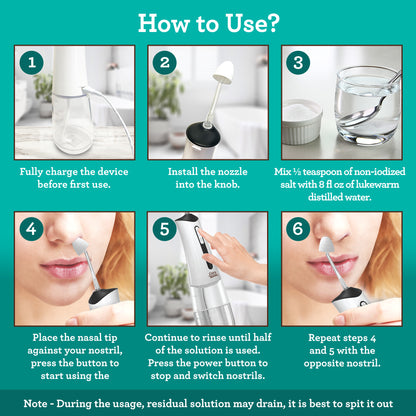 Lion &amp; Lamb Kit - Portable Water Flosser and Sonic Toothbrush - White