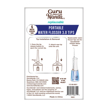 Gurunanda water flosser troubleshooting guide diagram