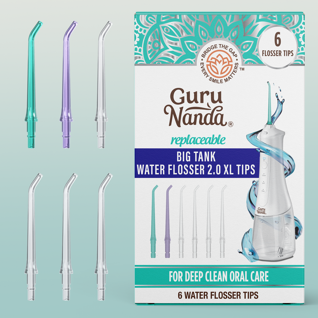 Replacement Floss Tips for Deep Clean Dental Water Flosser 2.0 XL
