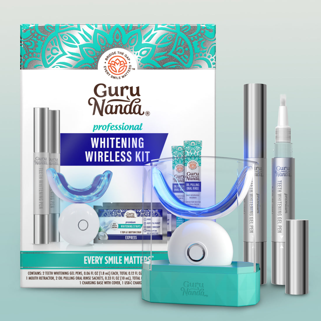 Kit de blanqueamiento dental LED inalámbrico