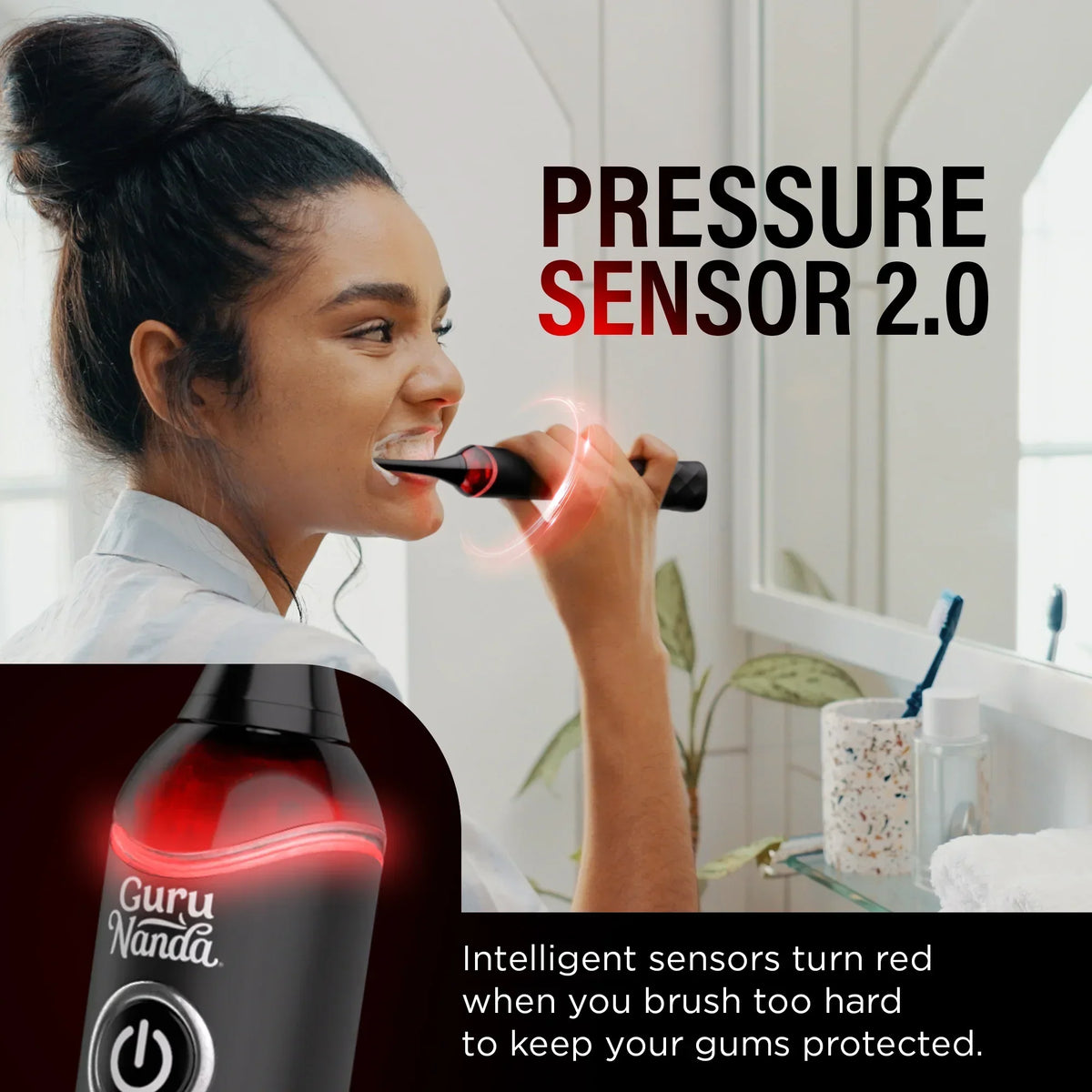 Butter On Gums Pressure Sensor Electric Toothbrush 2.0 – GuruNanda