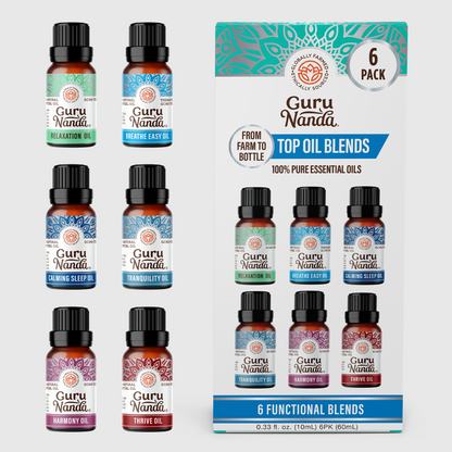 6 Essential Oil Blends Set, 10 ML