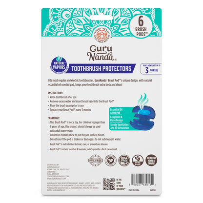 Brush Pod Toothbrush Protector – 6 Pack