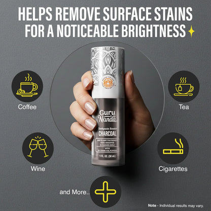 Charcoal Toothpaste Booster with 5% Charcoal Powder – 1 fl oz