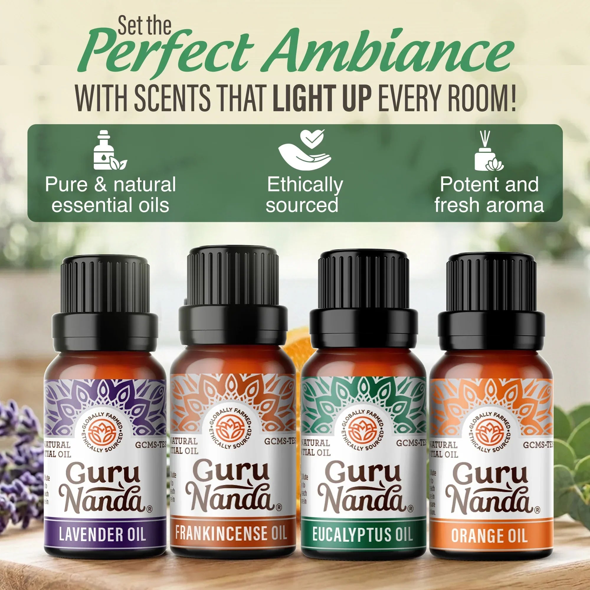 Psychic Reader YOKOオリジナル浄化芳香剤×2浄化ソルト×2 Four Essential Classics Set- Frankincense, Lavender, Eucalyptus