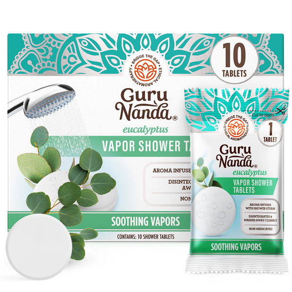 Comprimés de douche à la vapeur d'eucalyptus - 10 unités